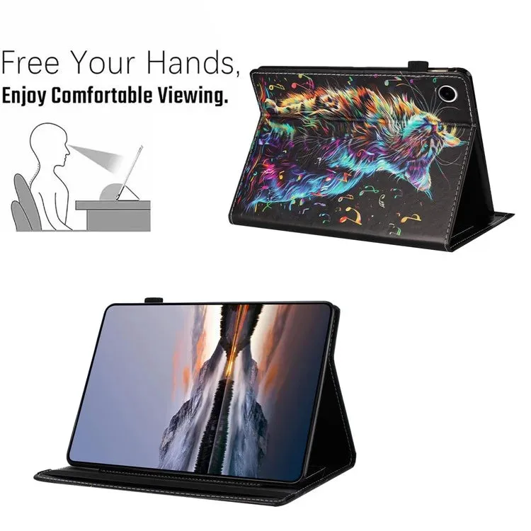 Tablet Case For Huawei Enjoy Tablet 2 / MatePad T 10 / T 10S / Honor Pad 6 Pattern Leather Cover with Card Holder