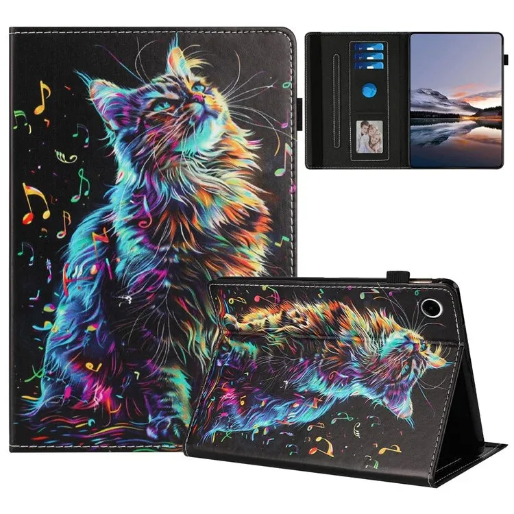 Tablet Case For Huawei Enjoy Tablet 2 / MatePad T 10 / T 10S / Honor Pad 6 Pattern Leather Cover with Card Holder