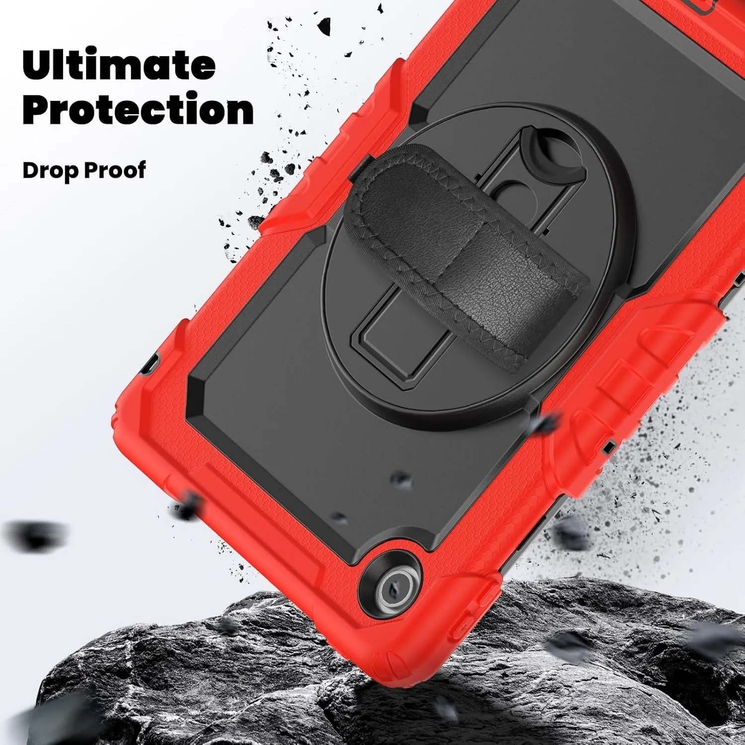 Tablet PC Bags Cases Sleeves Compatible with Lenovo Tab 10.1"（TB-311XU）/ K10C TB-311FU Heavy Duty Shockproof TPU Case,Protective Cover W Screen Protector 380 Swivel Kickstand Hand Strap Shoulder Strap