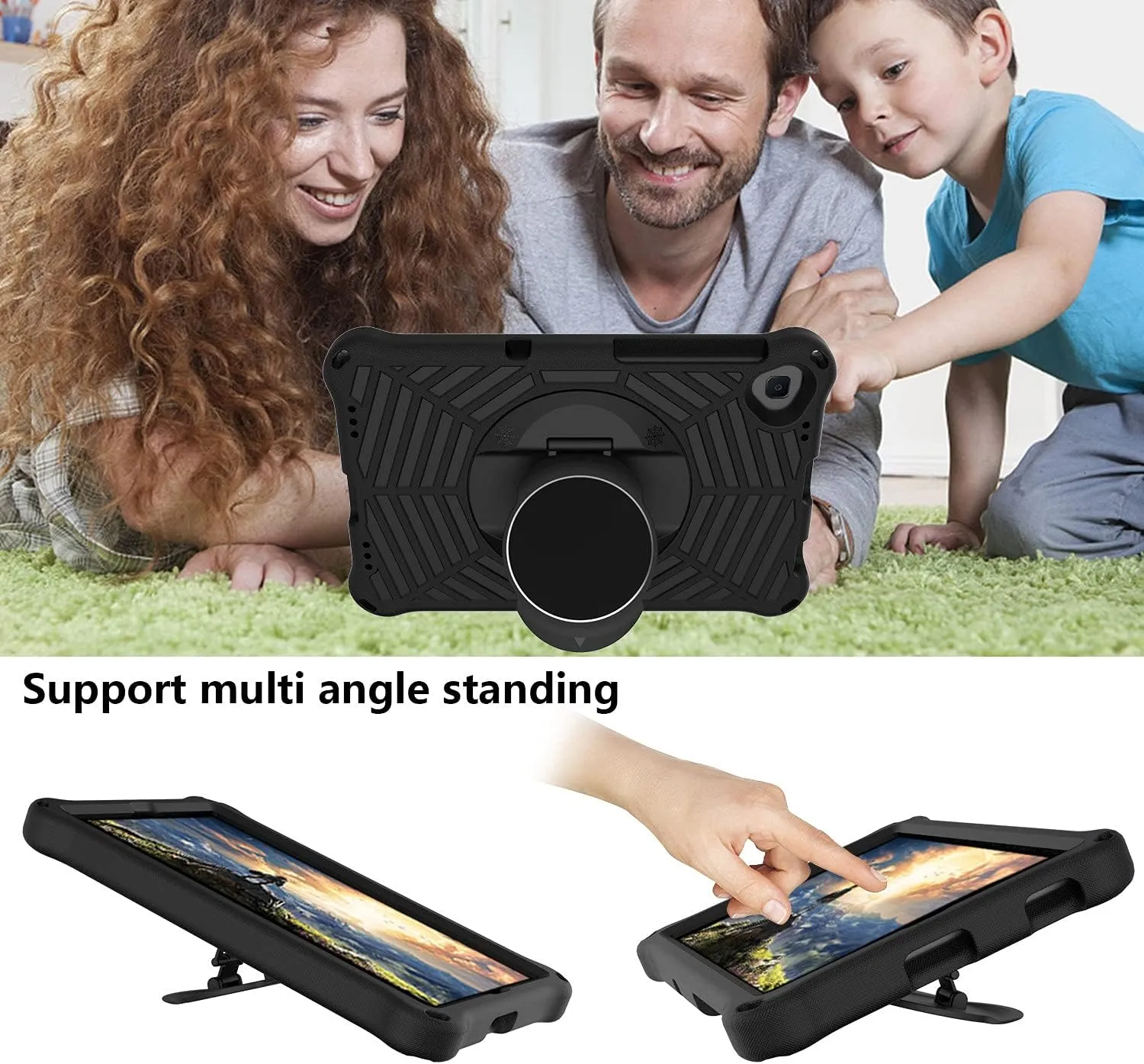 Tablet Protective Case Cover Compatible with Samsung Galaxy Tab A 10.1 Case 2019 Model(SM-T510/T515) Case, Kids Case LightWeight Shockproof Protective Cover Handle Kickstand Protective Cover/Stand Ant