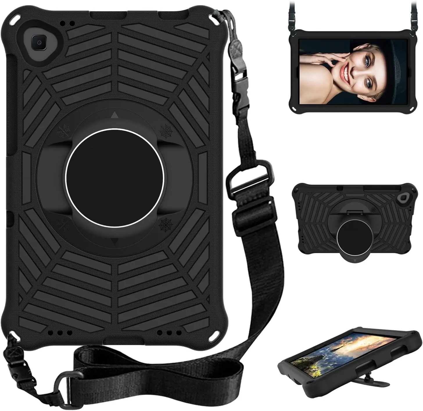 Tablet Protective Case Cover Compatible with Samsung Galaxy Tab A 10.1 Case 2019 Model(SM-T510/T515) Case, Kids Case LightWeight Shockproof Protective Cover Handle Kickstand Protective Cover/Stand Ant