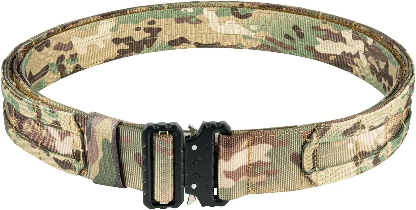 Tactical Gun Belt Molle Battle Belt 1.75" & 1.5" Rigger Heavy Duty Belt