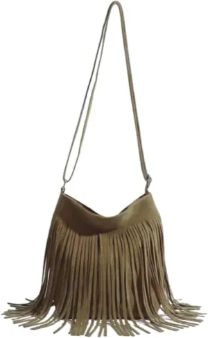 Tassel Crossbody Bag for Women, Fashion Ladies' Shoulder Bag