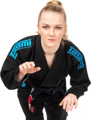Tatami Fightwear Women's Estilo Black Label BJJ Gi - Gray/Blue
