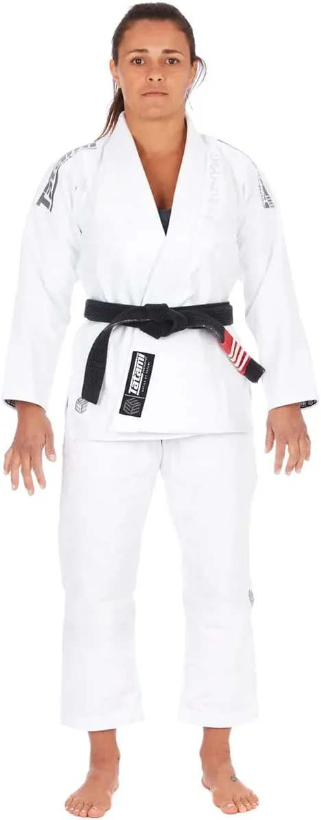 Tatami Fightwear Women's Estilo Black Label BJJ Gi - Gray/Blue