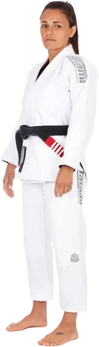 Tatami Fightwear Women's Estilo Black Label BJJ Gi - Gray/Blue