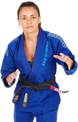 Tatami Fightwear Women's Estilo Black Label BJJ Gi - Gray/Blue