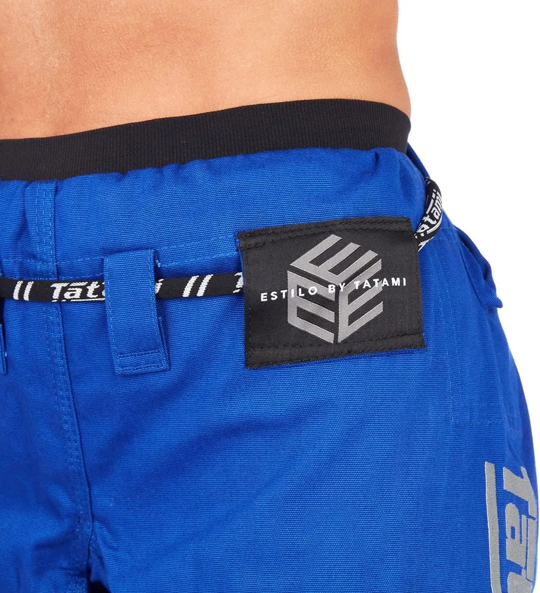 Tatami Fightwear Women's Estilo Black Label BJJ Gi - Gray/Blue