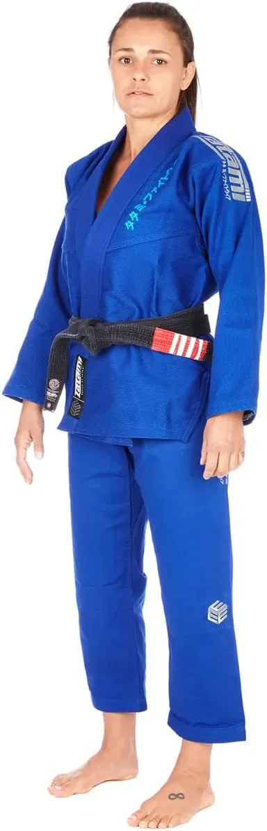 Tatami Fightwear Women's Estilo Black Label BJJ Gi - Gray/Blue