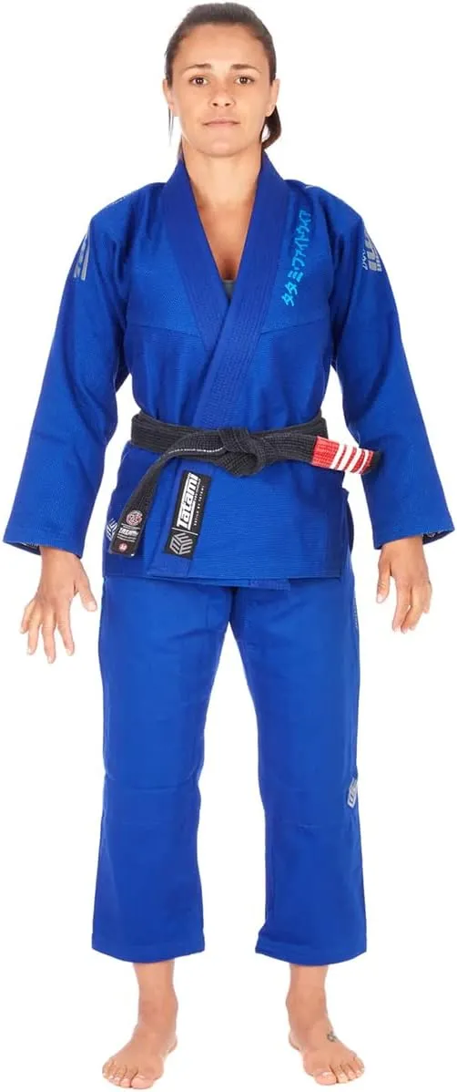 Tatami Fightwear Women's Estilo Black Label BJJ Gi - Gray/Blue