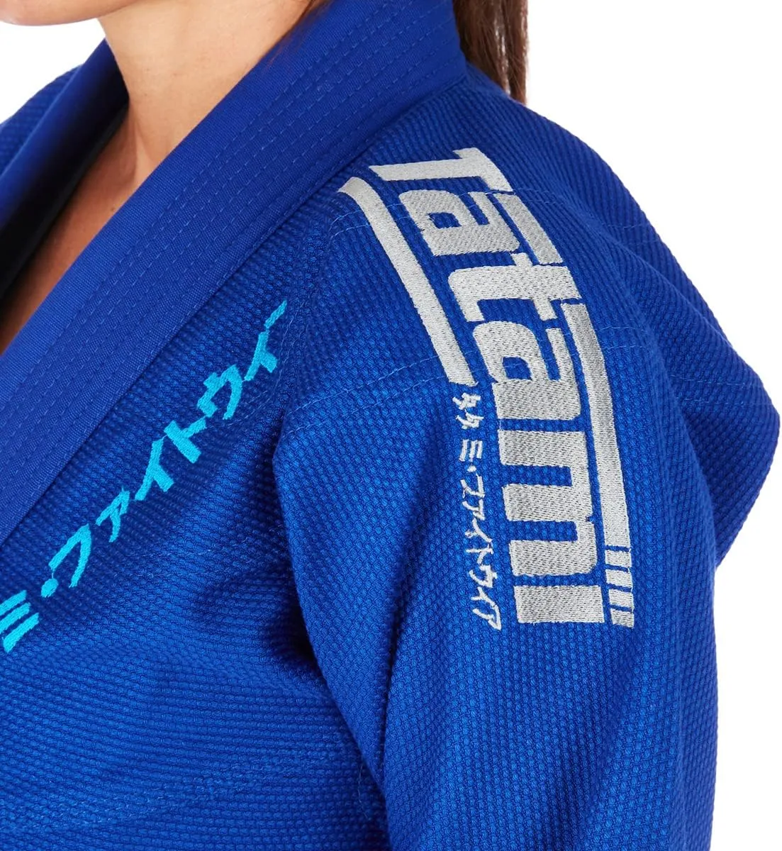 Tatami Fightwear Women's Estilo Black Label BJJ Gi - Gray/Blue