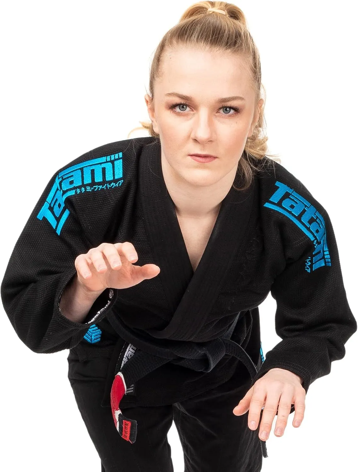 Tatami Fightwear Women's Estilo Black Label BJJ Gi - Gray/Blue