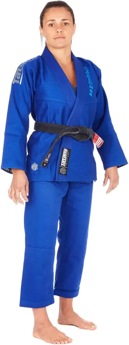 Tatami Fightwear Women's Estilo Black Label BJJ Gi - Gray/Blue