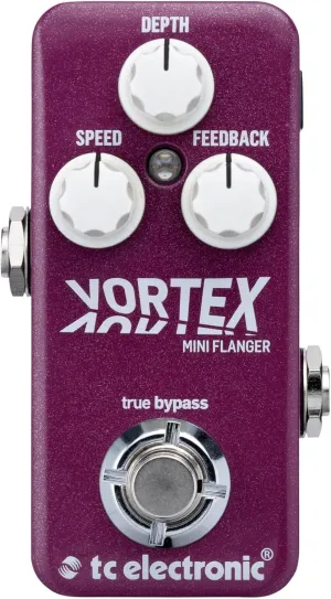 TC Electronic VORTEX MINI FLANGER Ultra-Compact Flanger Pedal with Built-In TonePrint Technology