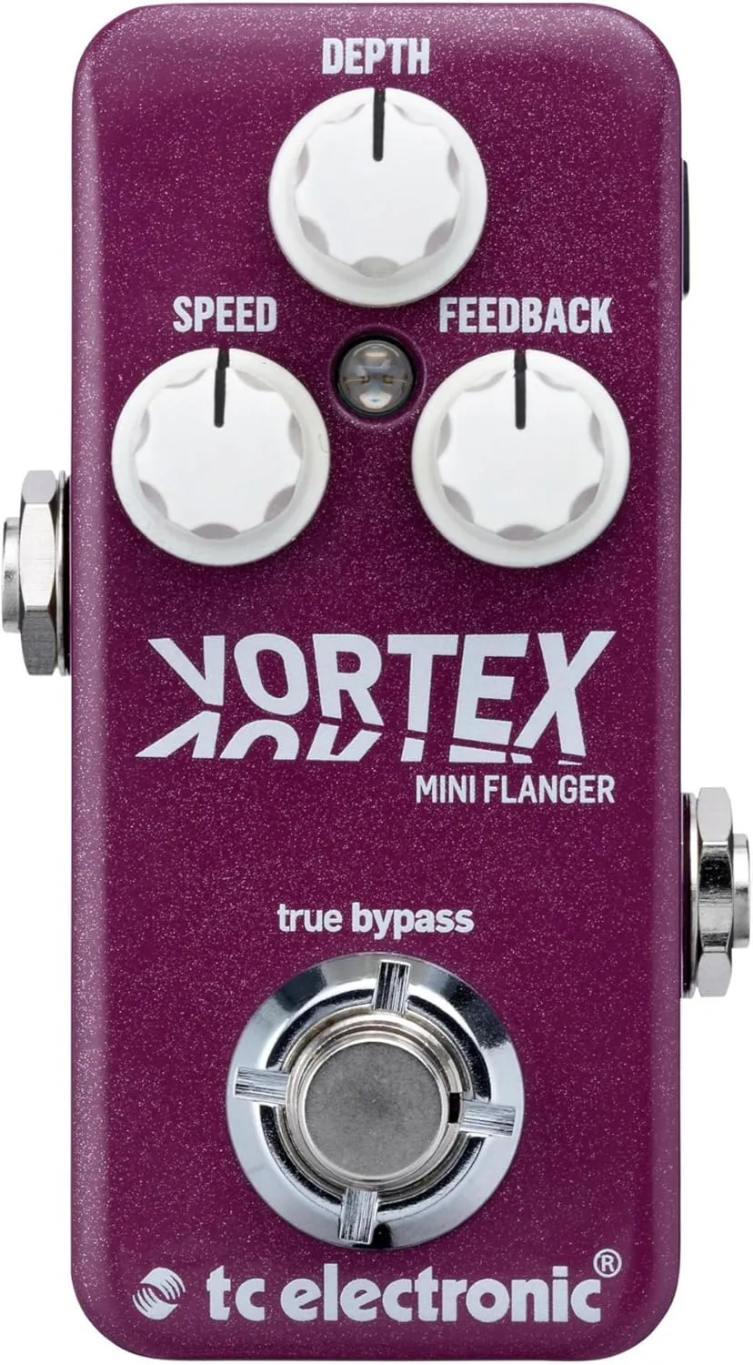 TC Electronic VORTEX MINI FLANGER Ultra-Compact Flanger Pedal with Built-In TonePrint Technology