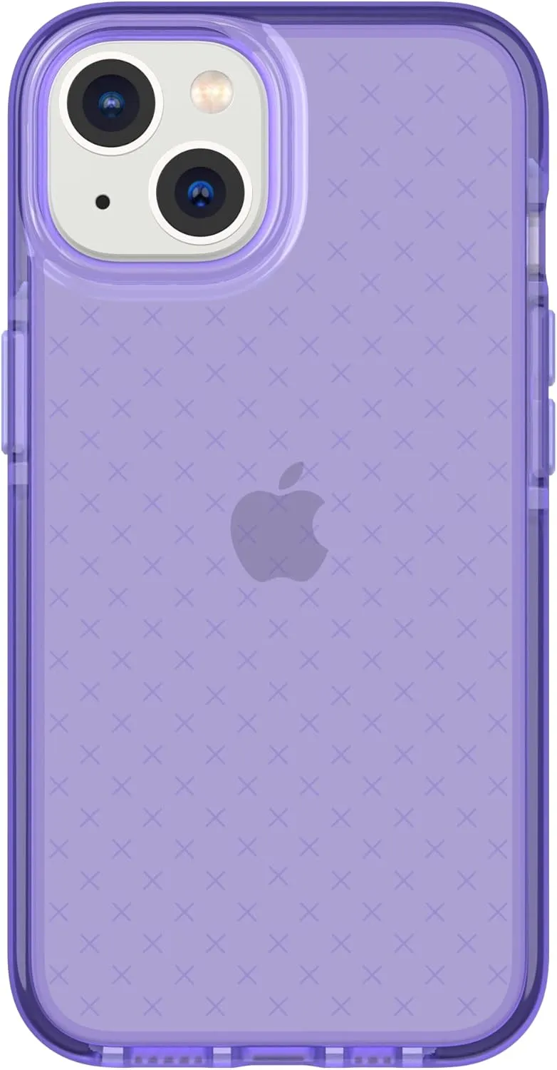Tech21 iPhone 14 Evo Check – Shock-Absorbing & Slim Protective Phone Case with 16ft FlexShock Multi-Drop Protection & Extra Buttons