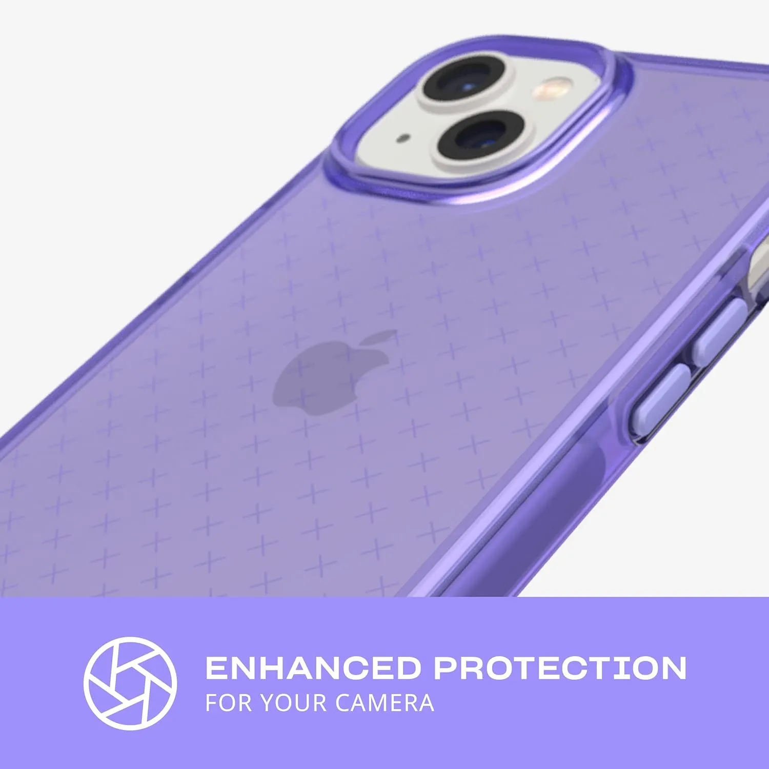 Tech21 iPhone 14 Evo Check – Shock-Absorbing & Slim Protective Phone Case with 16ft FlexShock Multi-Drop Protection & Extra Buttons