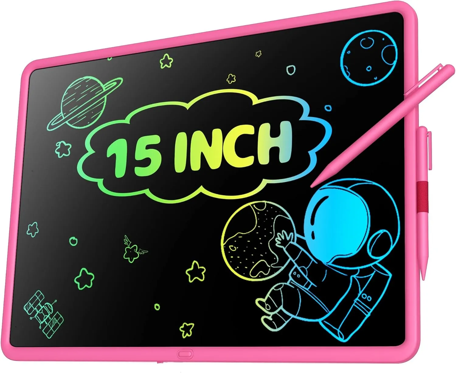 Teen Girl Birthday Gifts, 0 SMALL MODEL LCD Writing Tablet for Kids, Educational Toys for 3-10  Years, Toddler Toys for 1-2 Year Old, Large Rechargeable Doodle Board Pad, Easter Basket Stuffers (Pink)