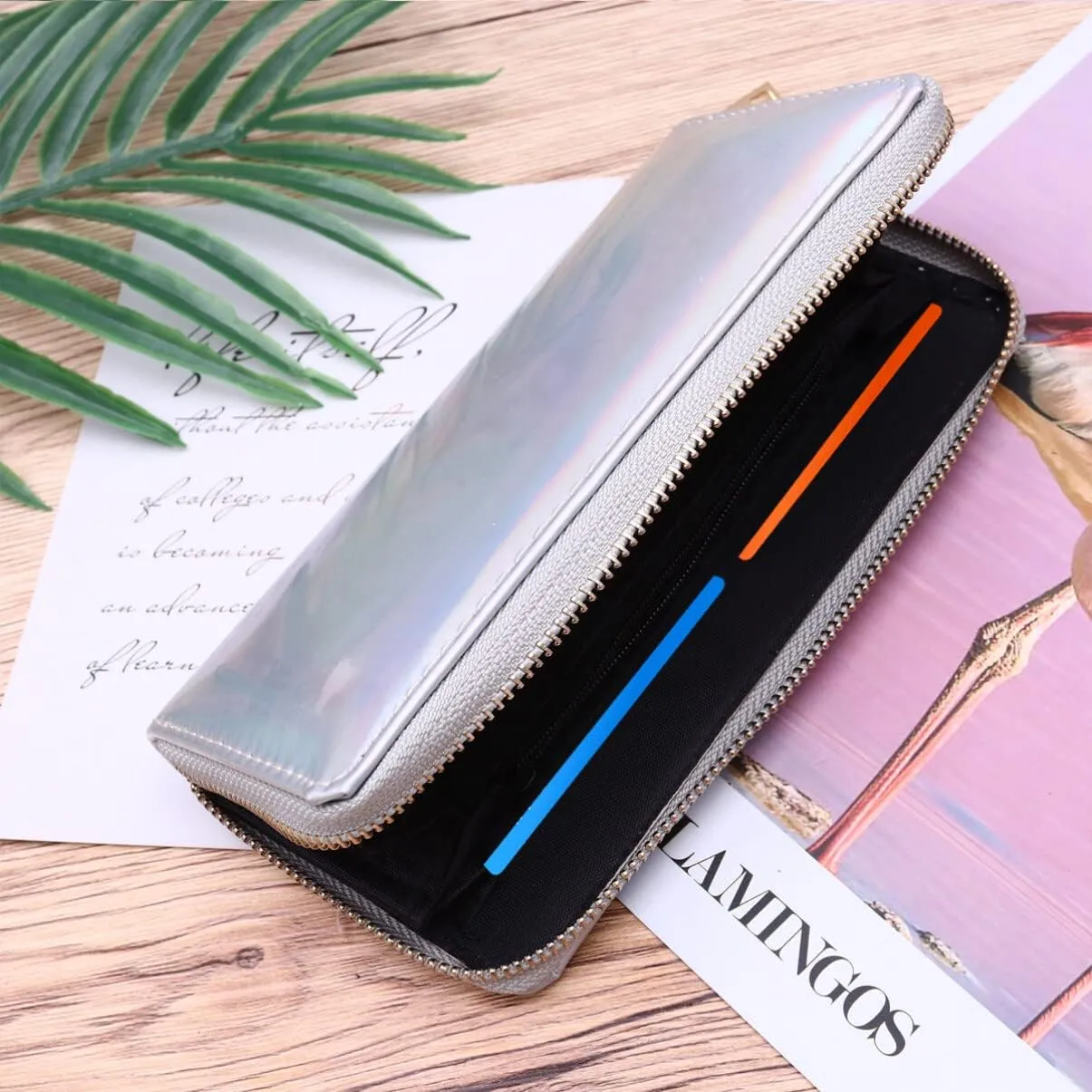 TENDYCOCO 2pcs Zippered Leather Tote Purse Mini Handbag Coin Purses for Women Zip Wallet Female Clutch Bag Travel Small Yiwu