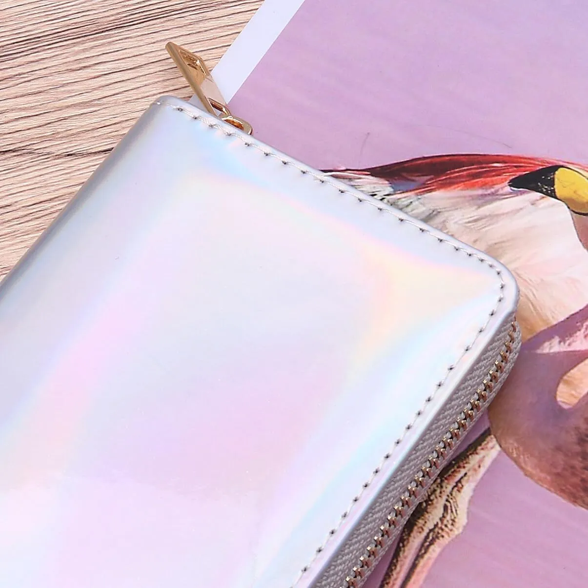 TENDYCOCO 2pcs Zippered Leather Tote Purse Mini Handbag Coin Purses for Women Zip Wallet Female Clutch Bag Travel Small Yiwu