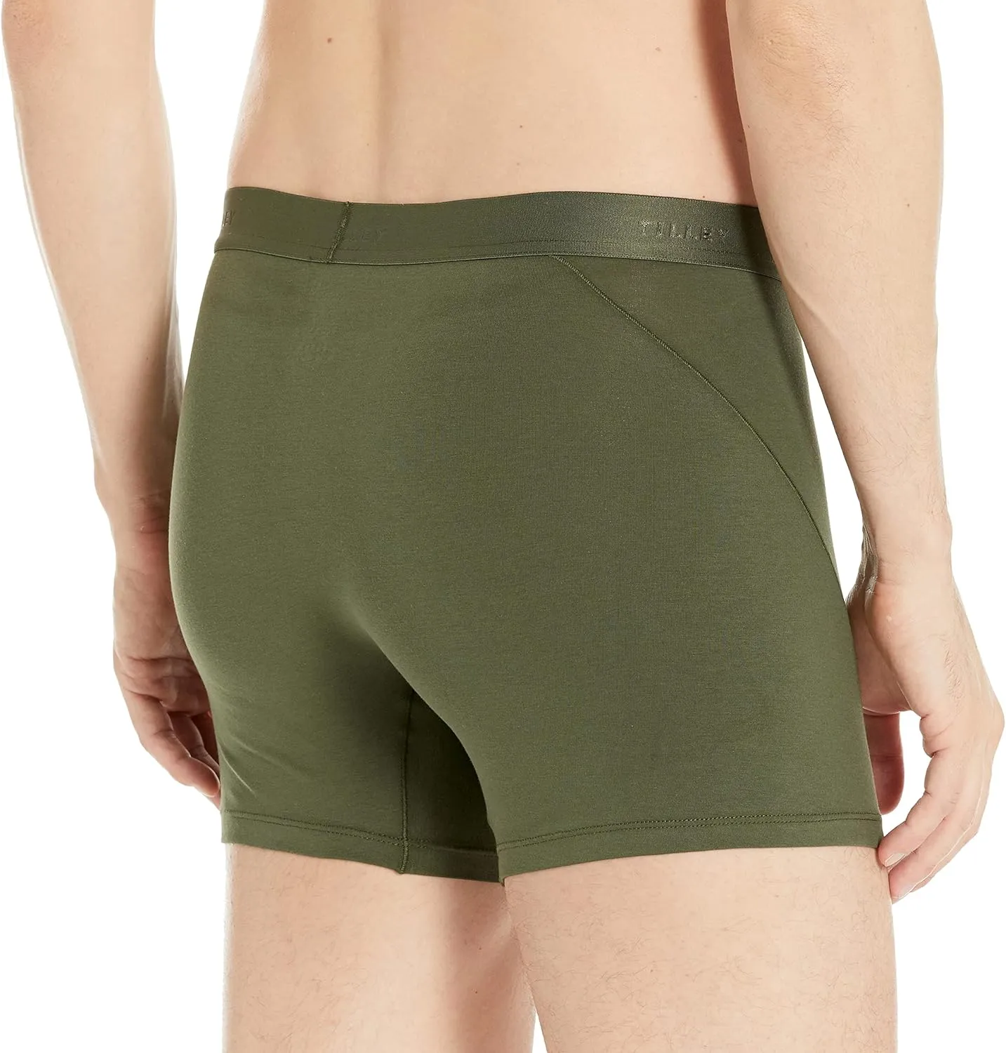 Tilley Men's Organic Cotton Boxer Briefs – Soft Touch, Breathable, Embossed Waistband