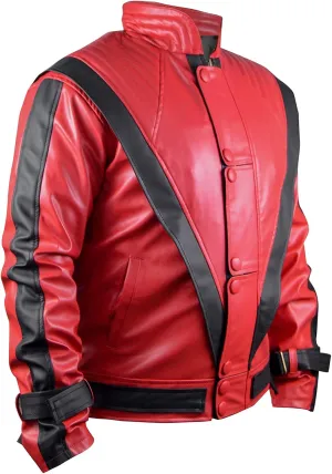 TLW Party&Dance, Red & Black Leather Jacket, FAUX Leather