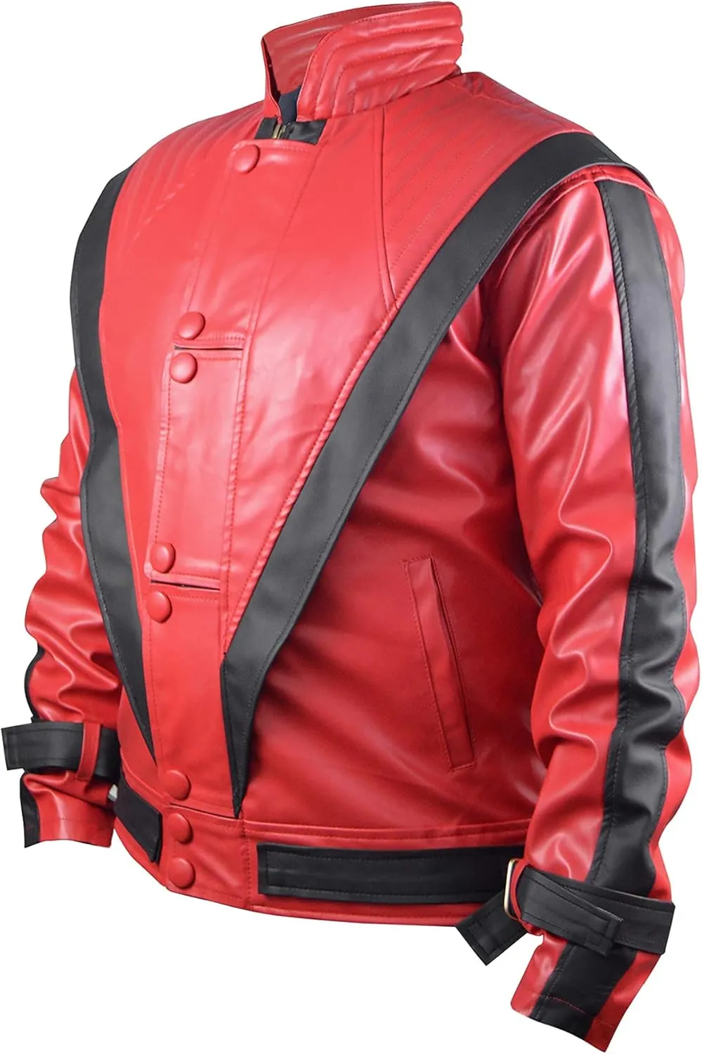 TLW Party&Dance, Red & Black Leather Jacket, FAUX Leather