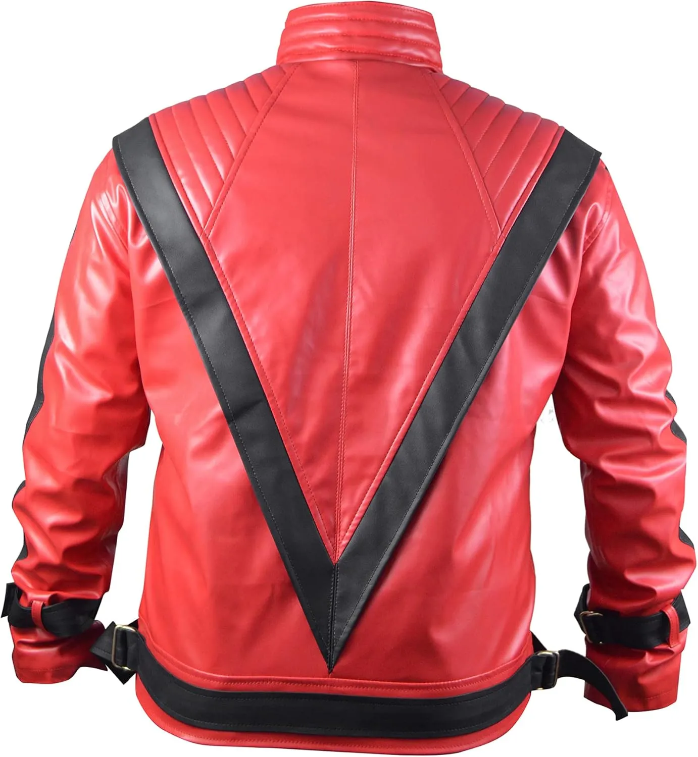 TLW Party&Dance, Red & Black Leather Jacket, FAUX Leather