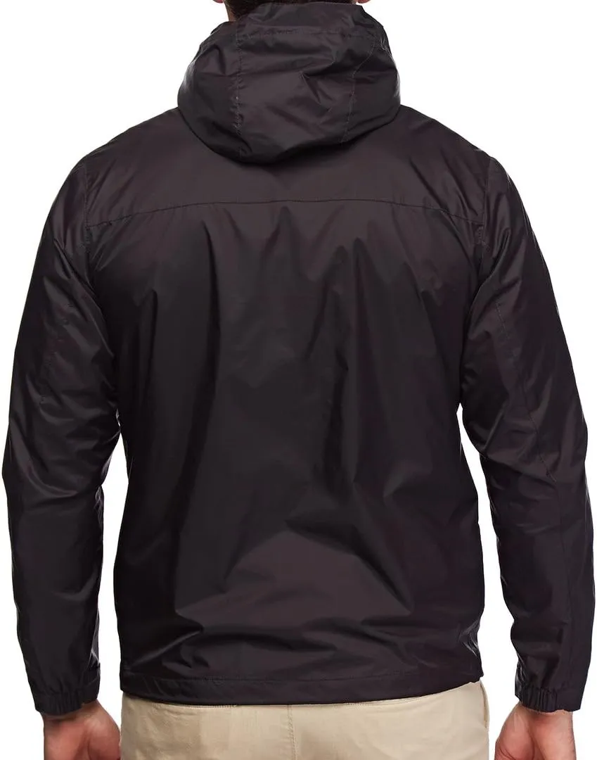 Tommy Hilfiger Men's Lightweight Breathable Waterproof Hooded Rain Jacket