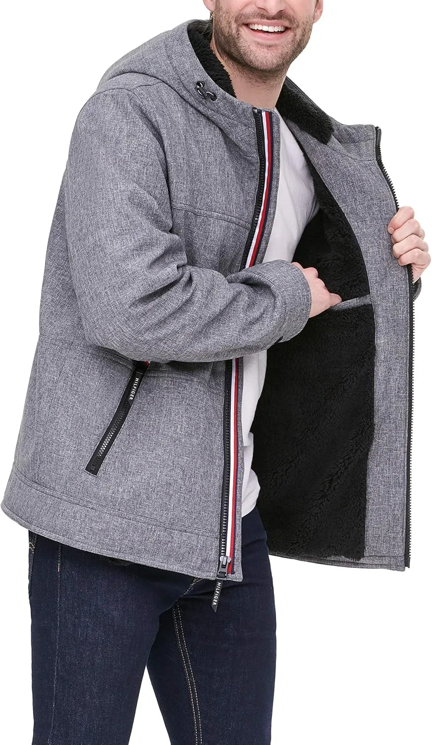 Tommy Hilfiger Men's Soft Shell Sherpa Lined Performance Jacket