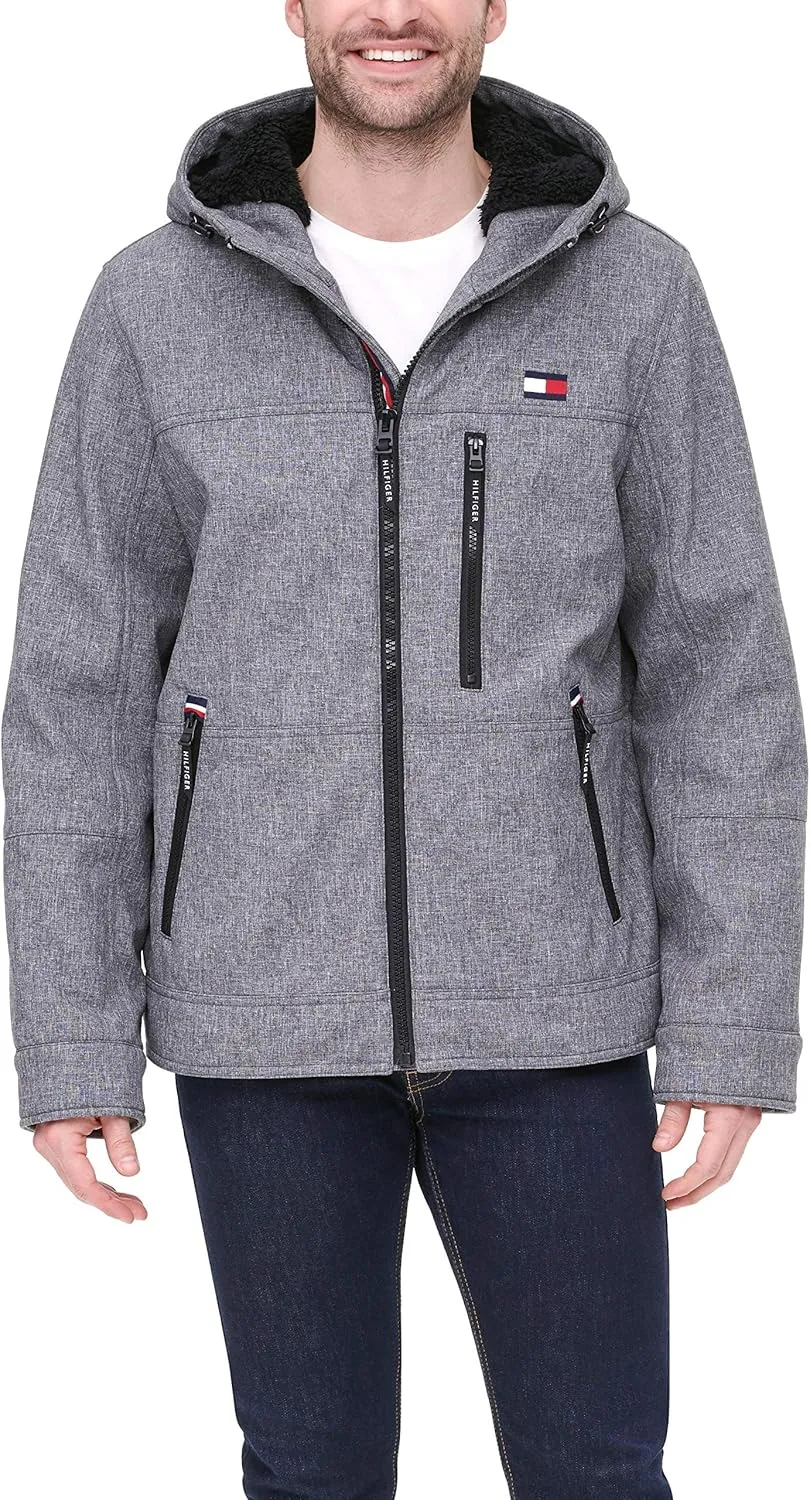 Tommy Hilfiger Men's Soft Shell Sherpa Lined Performance Jacket