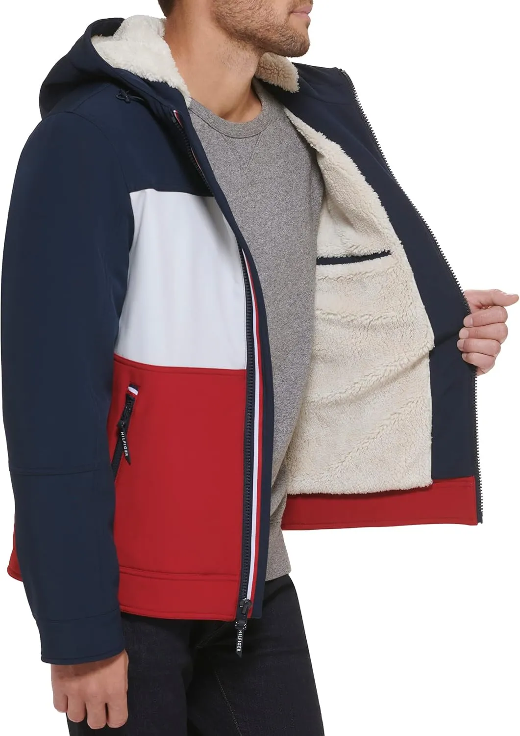 Tommy Hilfiger Men's Soft Shell Sherpa Lined Performance Jacket