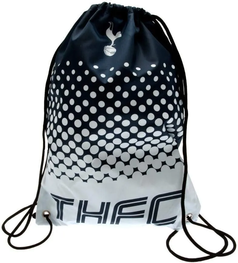 Tottenham Hotspur FC Fade Design Drawstring Gym Bag (17.3 x 13in) (Navy/White)