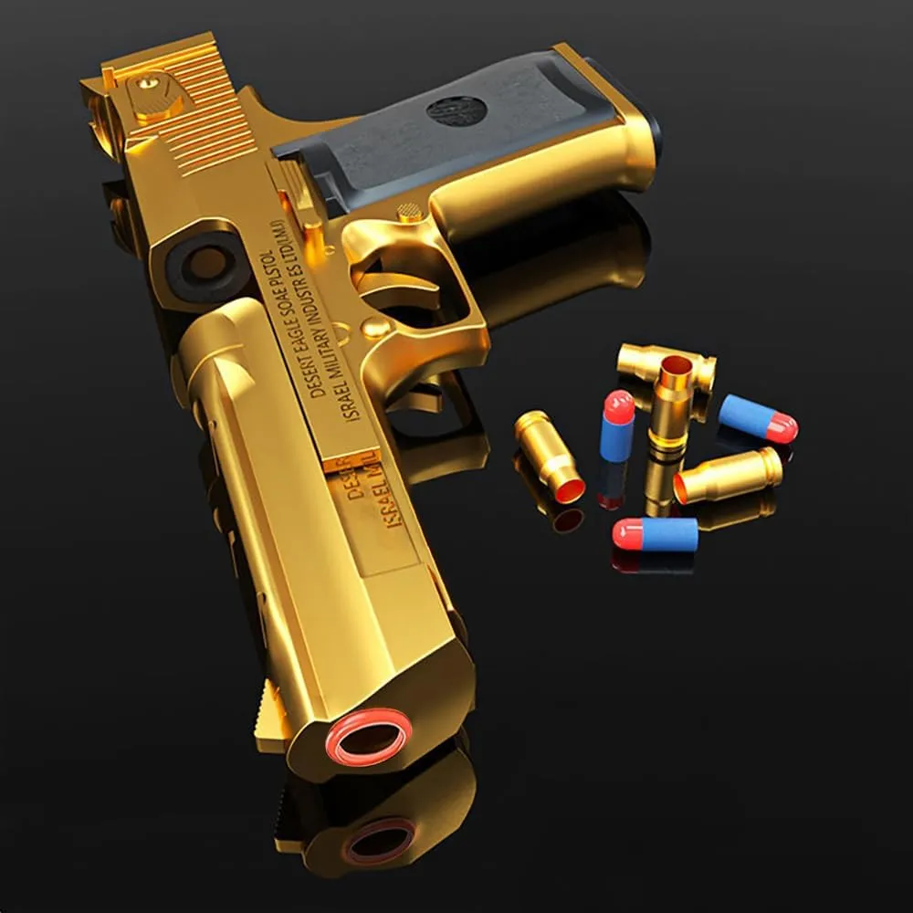 Toy Gun, Educational Toy Model, EVA Safety Foam Soft Bullet, Toy Foam Shock Wave Soft Bullet Game Gun, Non-Aggressive Children'sToy Holiday Surprise, Toy Guns for Boys 8-12