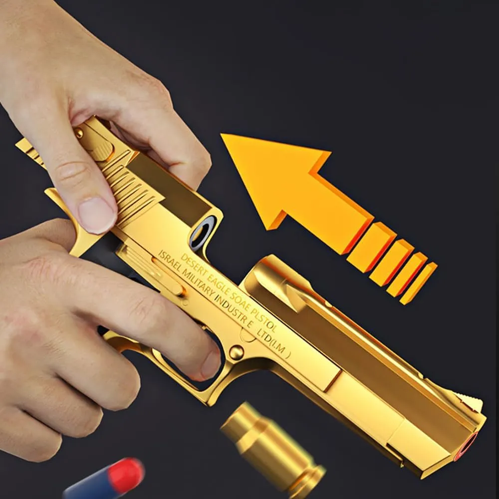 Toy Gun, Educational Toy Model, EVA Safety Foam Soft Bullet, Toy Foam Shock Wave Soft Bullet Game Gun, Non-Aggressive Children'sToy Holiday Surprise, Toy Guns for Boys 8-12