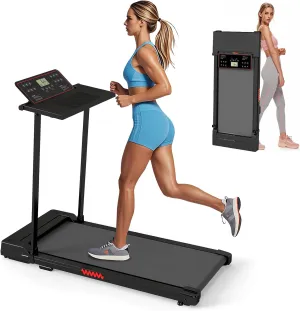 Treadmill for Home, Walking Pad with Handle Bar. 2 in 1 Walking Pad Treadmill 300  lb Capacity, Compact Treadmills with Desk Workstation for Small Spaces. 3.0HP Portable Running Machine for Home Small