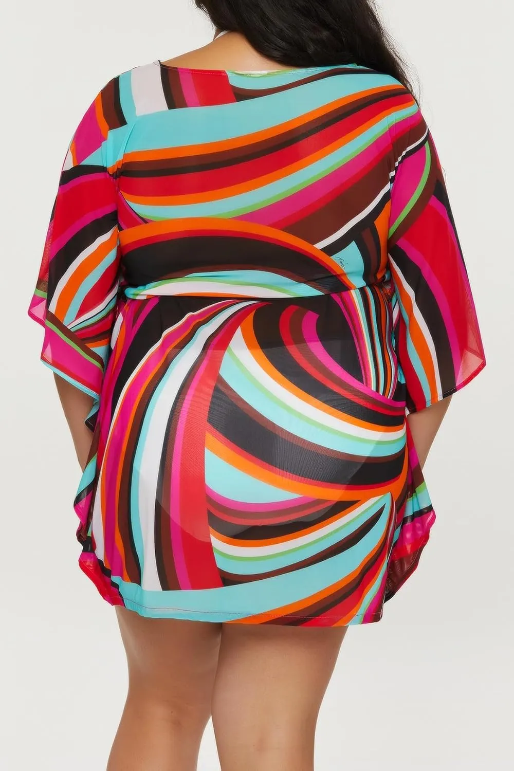 Trina Turk womens Swoop Belted Caftan, Casual, Beach Cover Ups for Women