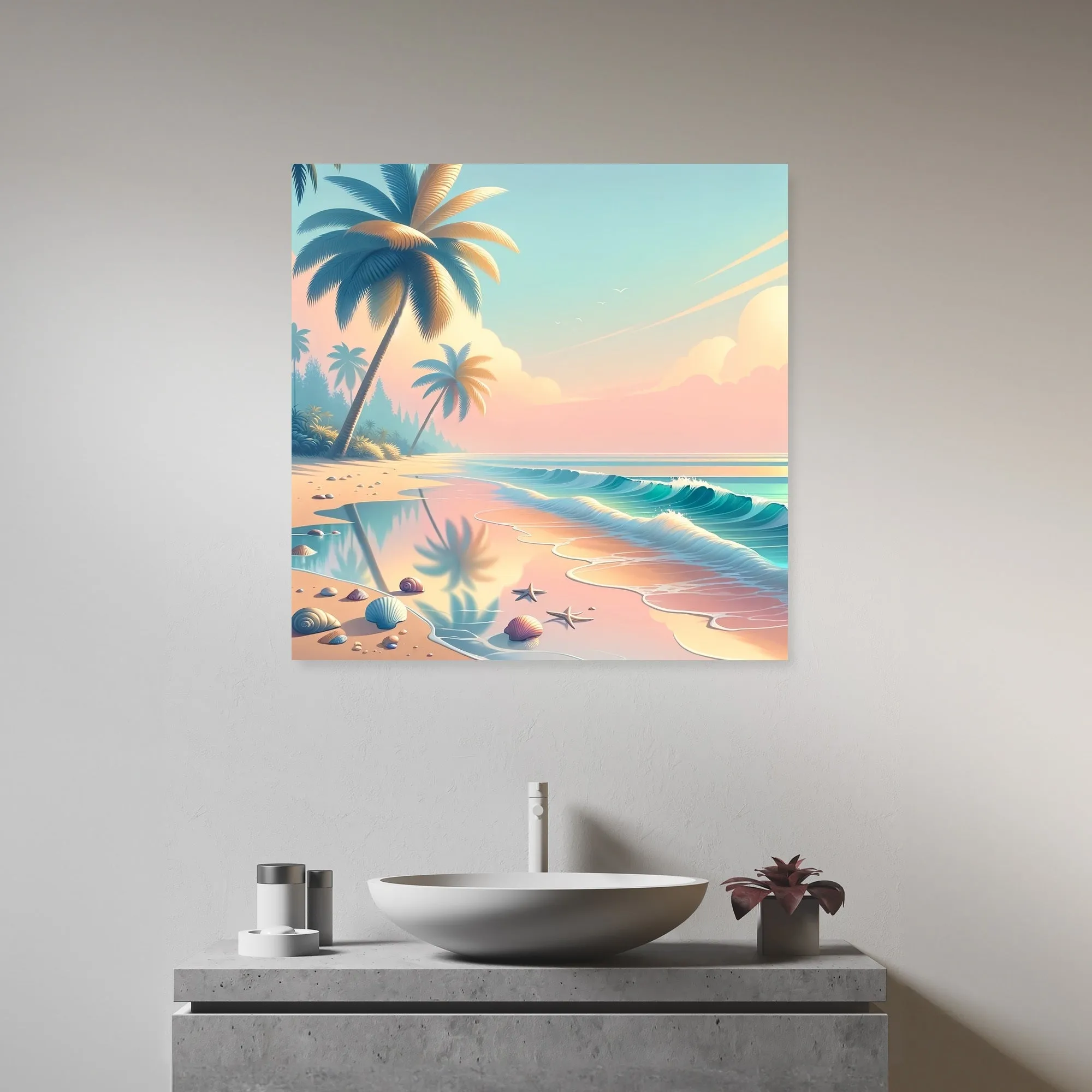 Tropical Beach Escape Canvas