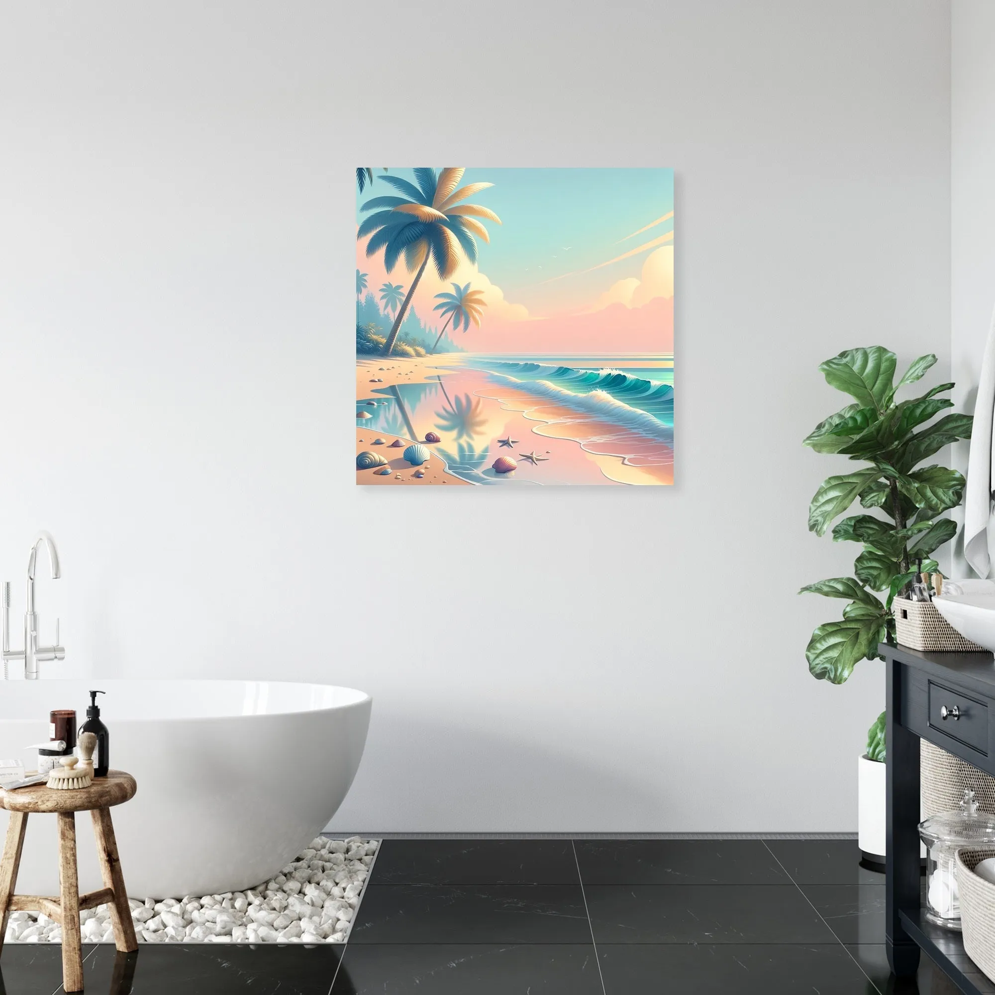 Tropical Beach Escape Canvas