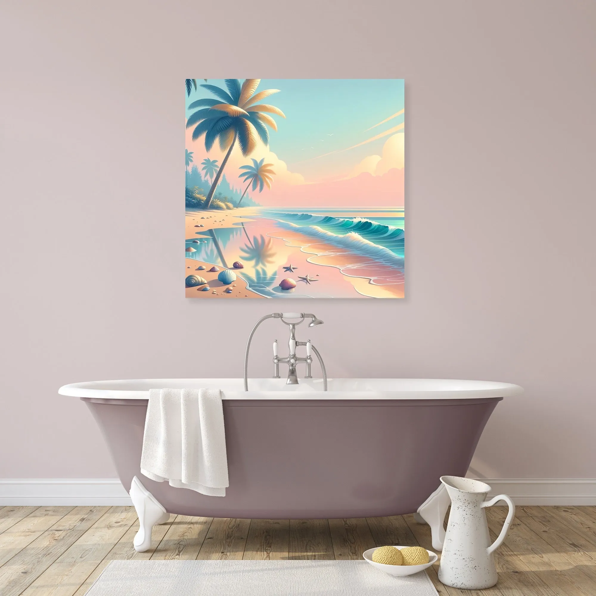 Tropical Beach Escape Canvas