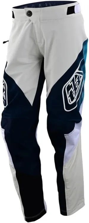 Troy Lee Designs Mountain Bike Cycling Bicycle Riding MTB Pants for Youth, Sprint Pant (28, Jet Fuel White)