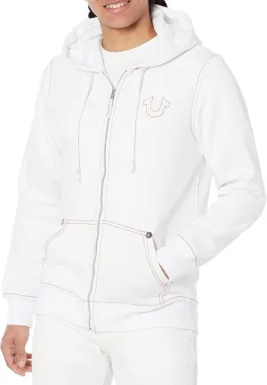 True Religion Men's Big T Zip Up Hoodie