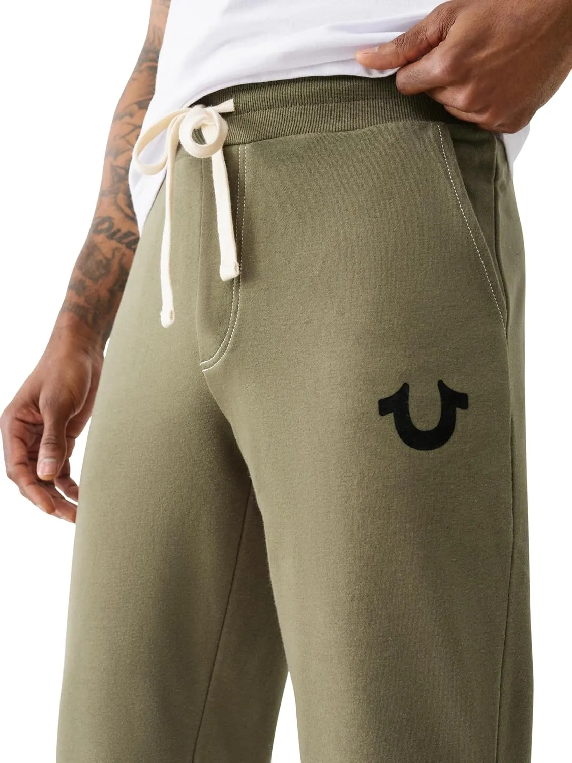 True Religion Men's Classic Logo Jogger Sweatpant