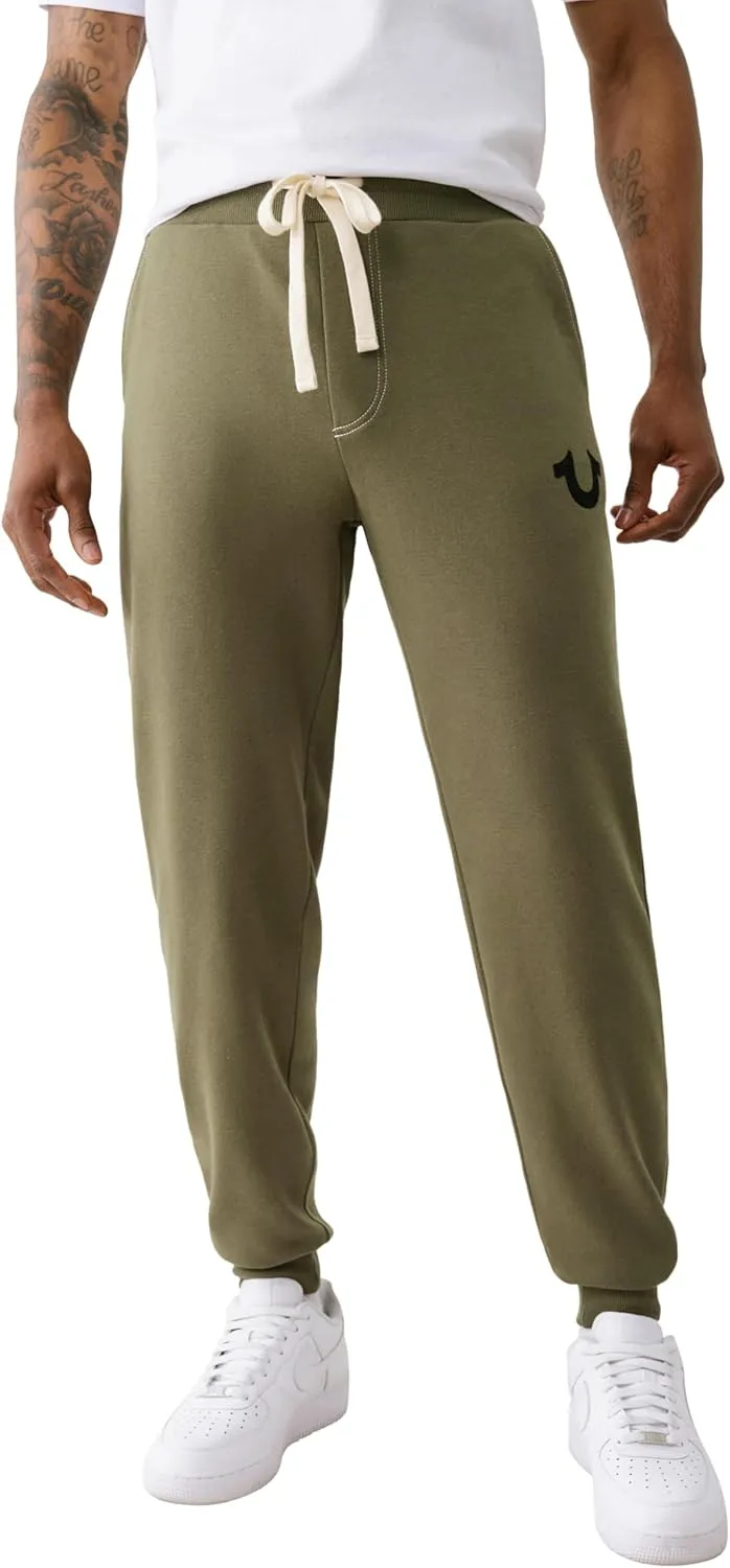 True Religion Men's Classic Logo Jogger Sweatpant