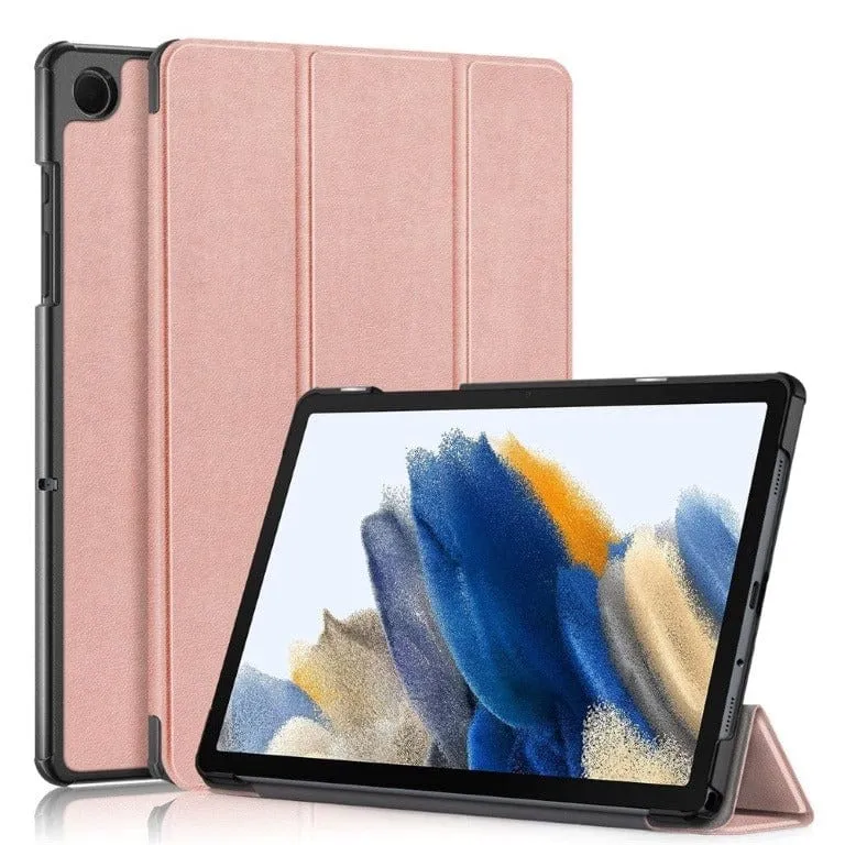 Tuff-Luv 11-inch Smart Stand Case for Samsung Galaxy Tab A9  Rose Gold Pink MF2774