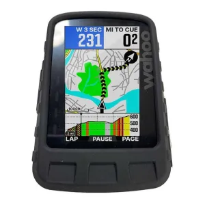 Tuff-Luv Tough Silicone Case & Screen Protector for Wahoo ELEMENT ROAM 2 GPS Black J1_30