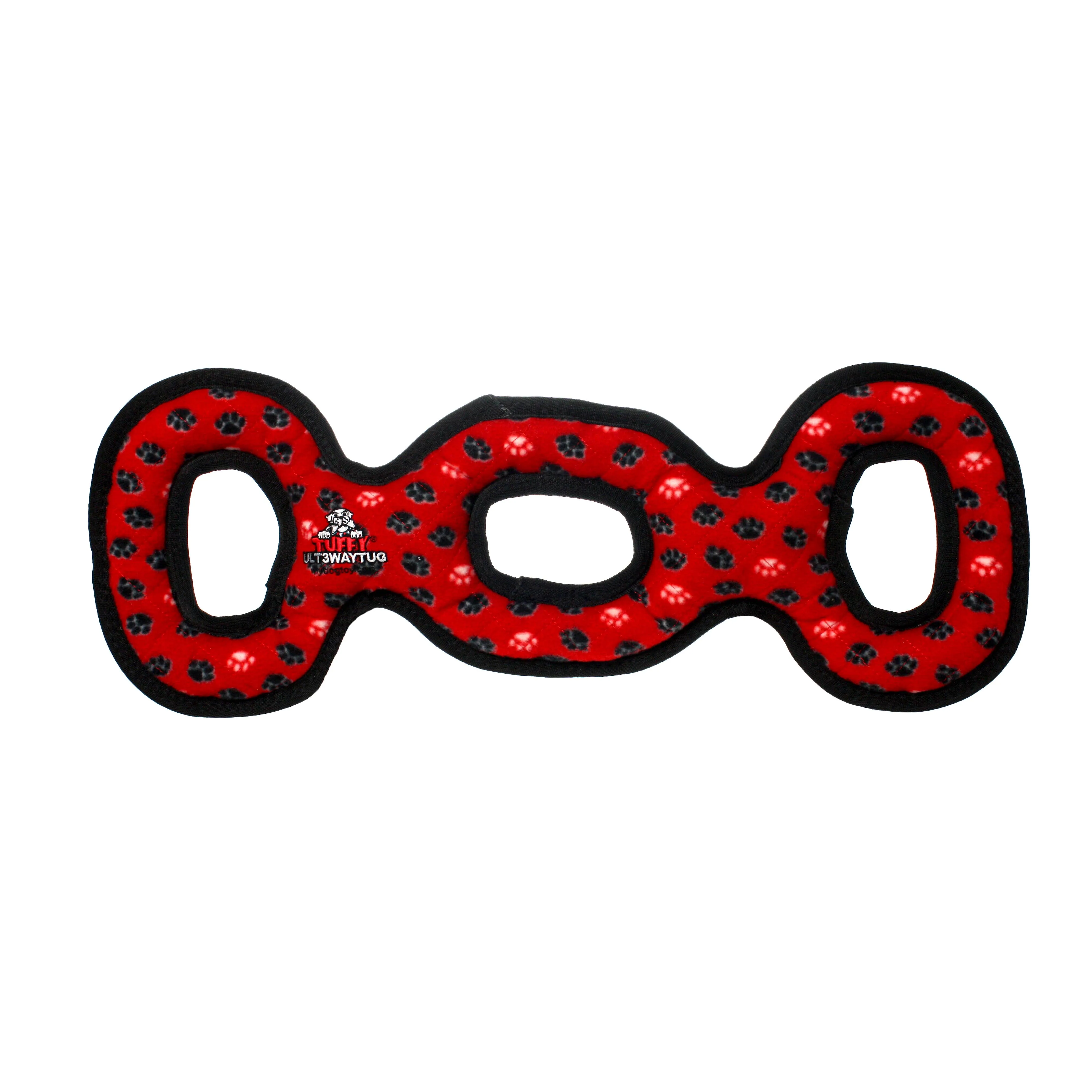Tuffy Ultimate 3 Way Tug - Red Paw