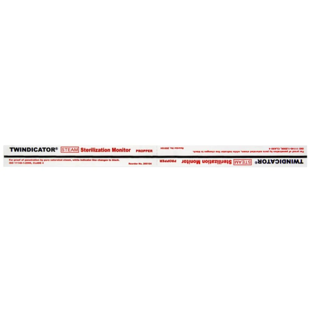 Twin Indicator Steam Sterilisation Monitor 8" Perforated strips