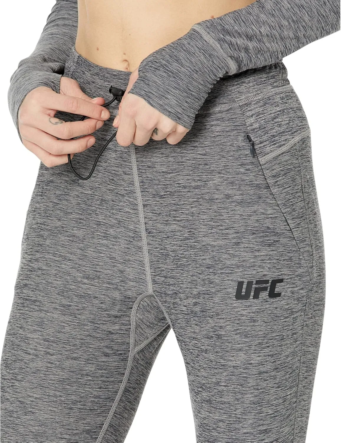 UFC Performance Tech-Joggers for Women for Workouts – Blended Polyester – Elasticated Waistband – Pockets