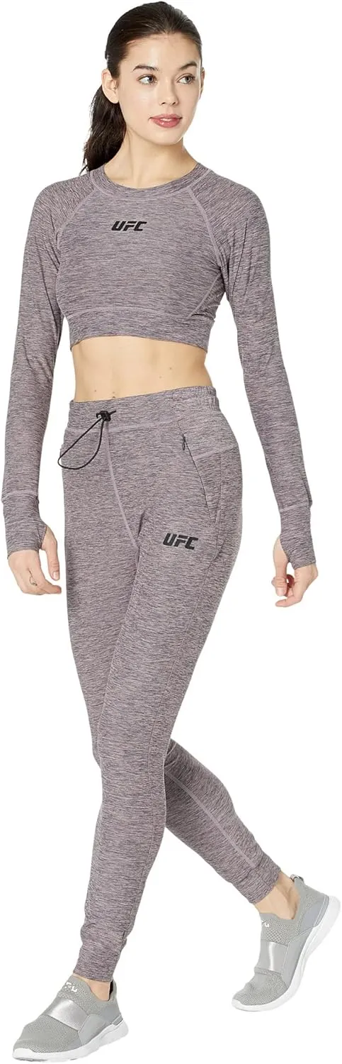 UFC Performance Tech-Joggers for Women for Workouts – Blended Polyester – Elasticated Waistband – Pockets